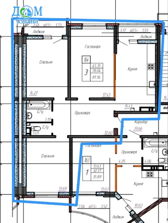 Купить 3-комн. Квартиру, 78.1 м²