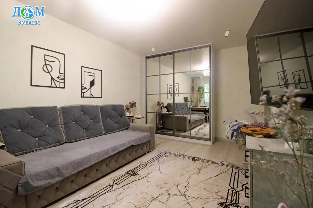 Квартира на длительный срок 56.3 м²,